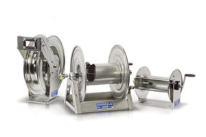 Coxreels stainless steel hose reels