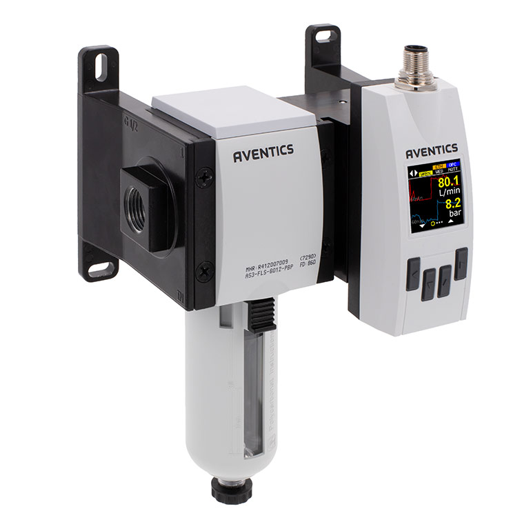 Image 4: The high-flow model of Emerson’s Aventics Series AF2 flow sensor continuously monitors air consumption in large air lines and pneumatic systems. Insights provided by the AF2 high-flow model help operators detect and address leaks quickly, optimizing energy use and reducing unplanned downtime and costs.