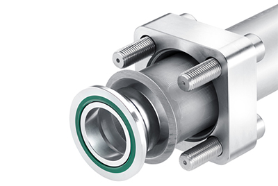 HPF flanges are equipped with a specially designed and hardened inner grip contour, providing excellent additional tear-off safety for the connection. A soft sealed, shaped insert is placed into the flared end of the tube. The tube side of the insert is equipped with an O-Ring. On the port side the sealing is guaranteed by an O-Ring or by the special profile F37 Seal.