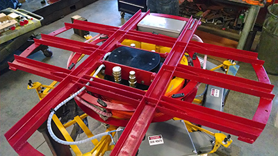 Turner Hydraulics/TASCorp. met the size restrictions of the special design needed by The Met, as they designed and built a special hub 10.5 in. deep to incorporate hydraulics, data and power distribution in one compact design. | Courtesy of Turner Hydraulics/TASCorp.