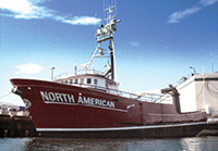 The workboat pictured uses an Overhung Load Adaptor for transmitting engine power to hydraulic pumps.