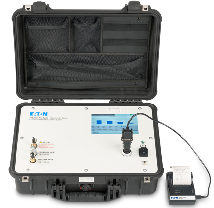 The Eaton CCS 5 contamination control system is now optionally equipped with a new portable thermal printer. Operators can now conveniently print hard copies of measurement results via the USB port, enhancing their accessibility and archiving.